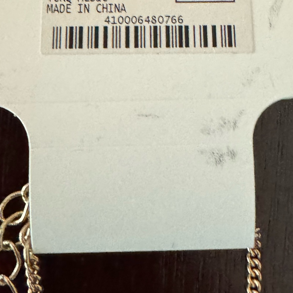 NWT Vintage Charming Charlie Gold & Teal Sea Theme Pendant Necklace Coral Pearl - Picture 5 of 5